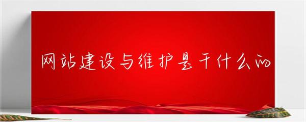 网站建设与维护是干什么的？全面解析网站维护的职责与内容